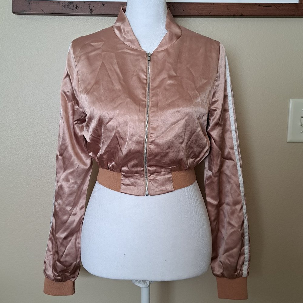 Meshki Rose Satin Jacket